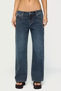 Edikted Petite Ace Relaxed Jeans