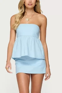 Edikted Avalai Linen Look Mini Skort