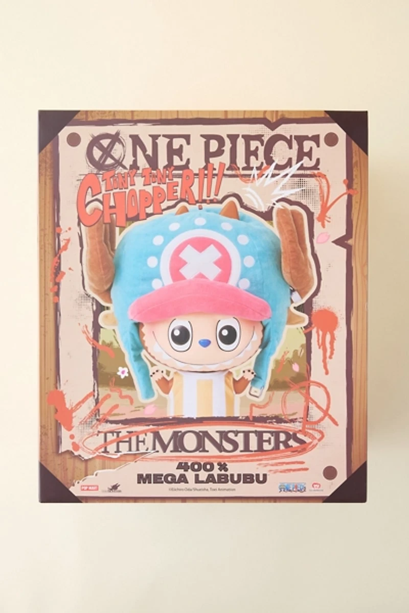 POP MART The Monsters X One Piece Mega Labubu 400% Tony Tony Chopper Figure