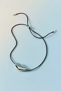 Chicago Metal Pendant Corded Necklace