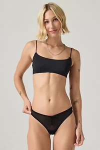 Out From Under Arianna Bow Detail Mesh Thong