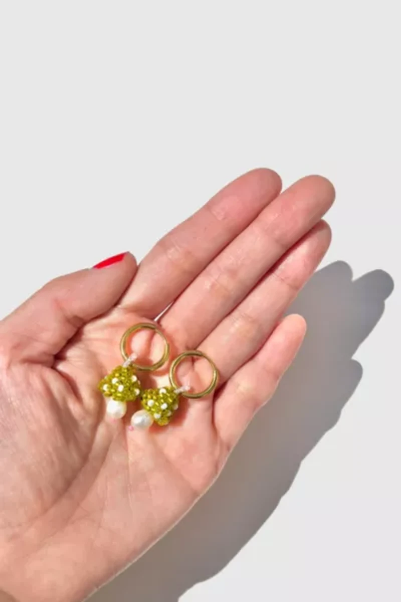 Dream Song Beaded Mushroom Earrings