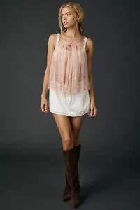 Kimchi Blue Bright Eyes Sequin Embellished Sheer Mesh Cami