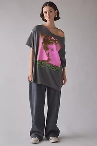 Twin Peaks Graphic Off-The-Shoulder T-Shirt Dress