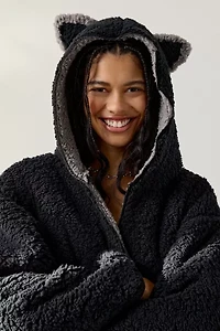 Out From Under Cloud Nine Reversible Fleece Hooded Teddy Jacket