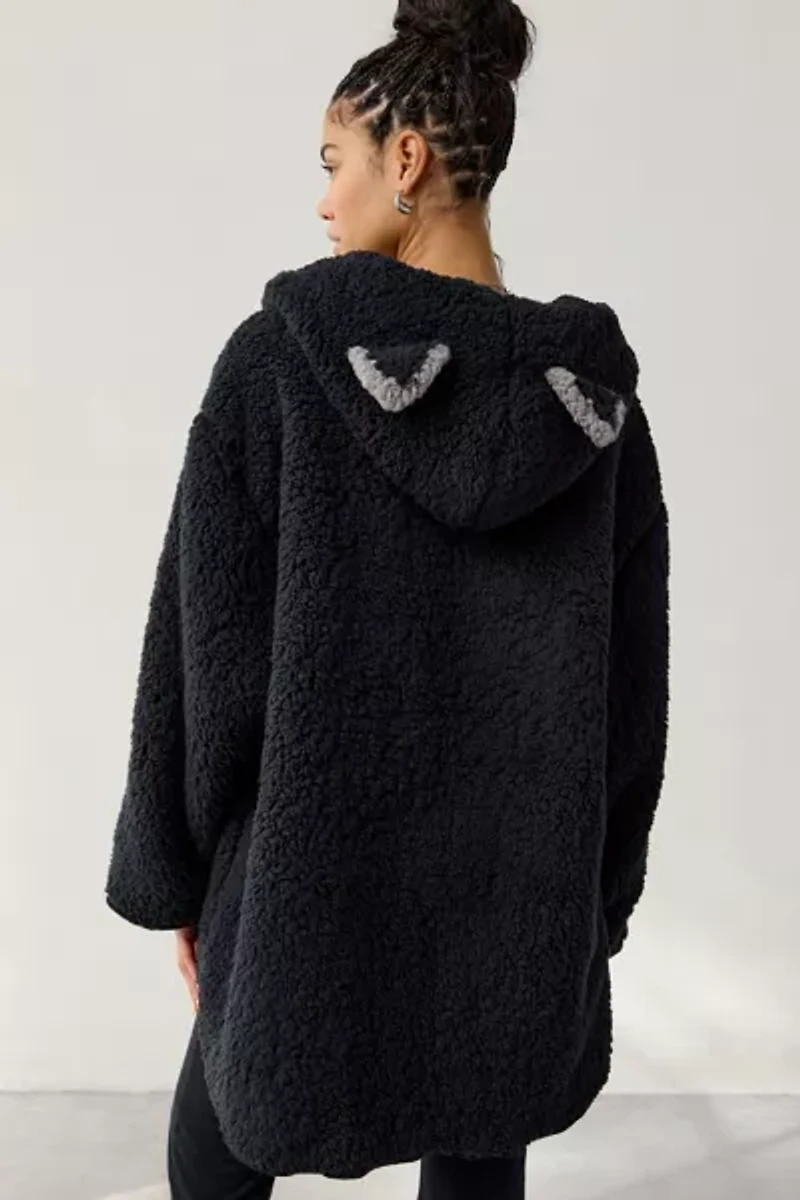 Out From Under Cloud Nine Reversible Fleece Hooded Teddy Jacket