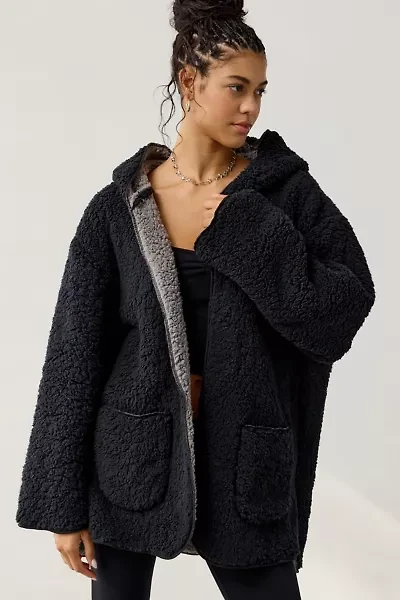 Out From Under Cloud Nine Reversible Fleece Hooded Teddy Jacket