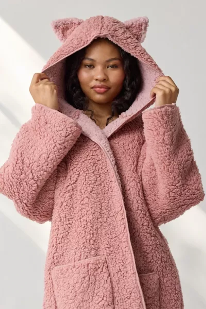 Out From Under Cloud Nine Reversible Fleece Hooded Teddy Jacket