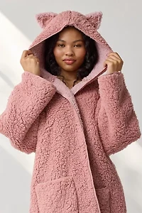 Out From Under Cloud Nine Reversible Fleece Hooded Teddy Jacket