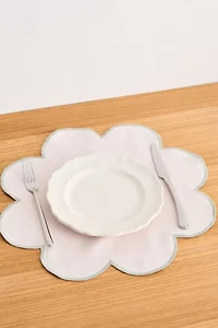 Bed Threads French Flax Linen Petal Placemat Set