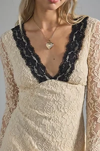 Kimchi Blue Delicate Dreams Lace Bell Sleeve Mini Dress