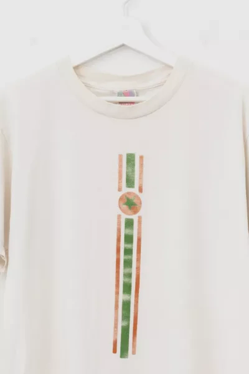 Vintage 1990s Distressed Ben Harper Graphic Off White Band T-Shirt