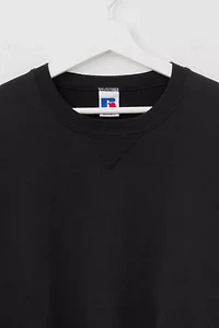 Vintage 1990s Russell Athletic Black V-Stitch Crewneck Sweatshirt
