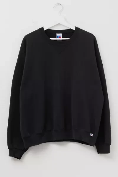 Vintage 1990s Russell Athletic Black V-Stitch Crewneck Sweatshirt
