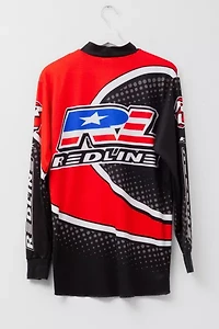 Vintage 1990s Redline All Over Print No Fear Long Sleeve BMX Jersey