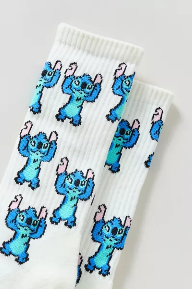 Stitch Allover Pattern Crew Sock