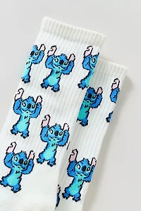 Stitch Allover Pattern Crew Sock