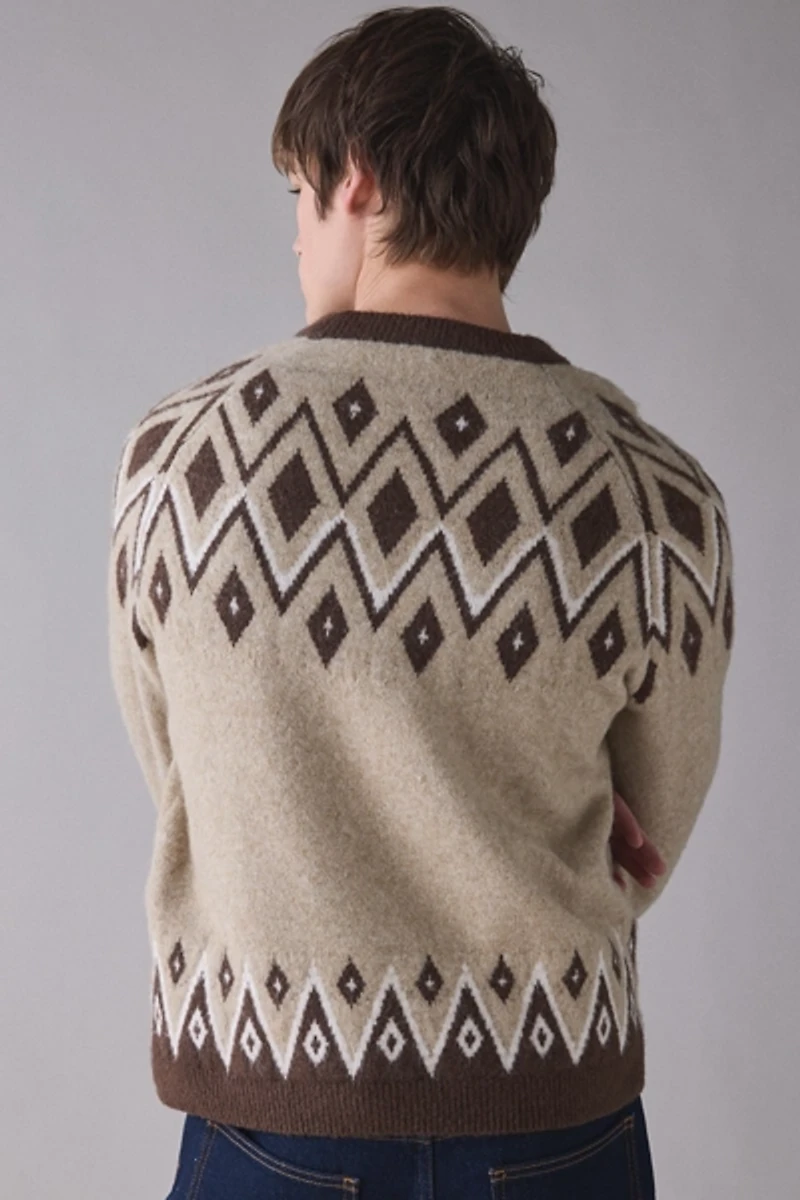 UO Fairisle Everyday Cozy Crew Neck Sweater