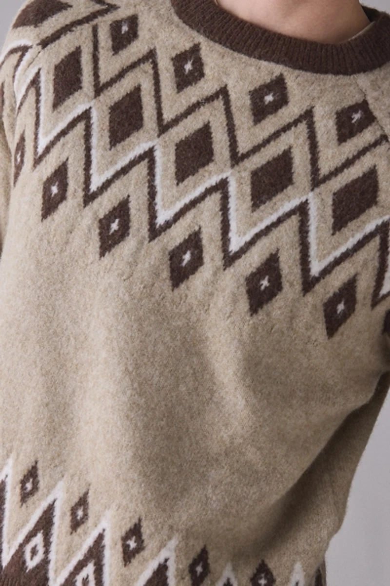 UO Fairisle Everyday Cozy Crew Neck Sweater