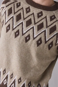 UO Fairisle Everyday Cozy Crew Neck Sweater