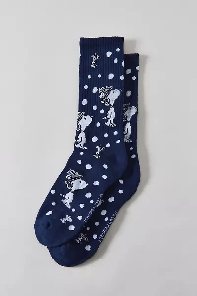 Peanuts Snoopy Snowflake Crew Sock