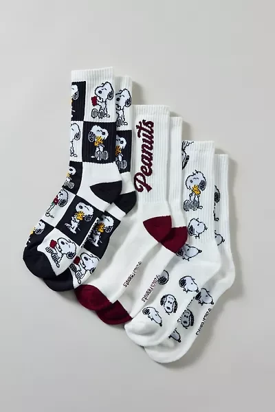 Peanuts Snoopy Varsity Crew Sock 3-Pack