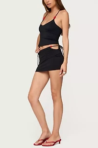 Edikted Maree Bead V-Neck Top
