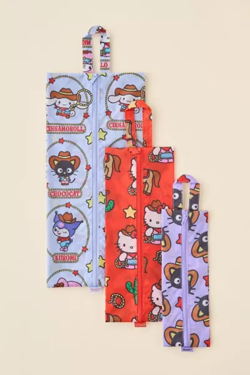 BAGGU X Hello Kitty And Friends 3D Zip Pouch Set