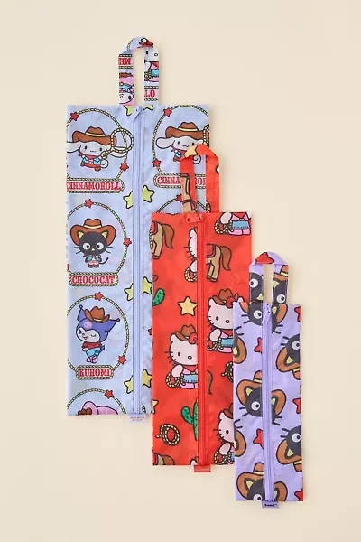 BAGGU X Hello Kitty And Friends 3D Zip Pouch Set