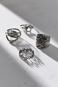 Walk Of Fame Chunky Ring Set