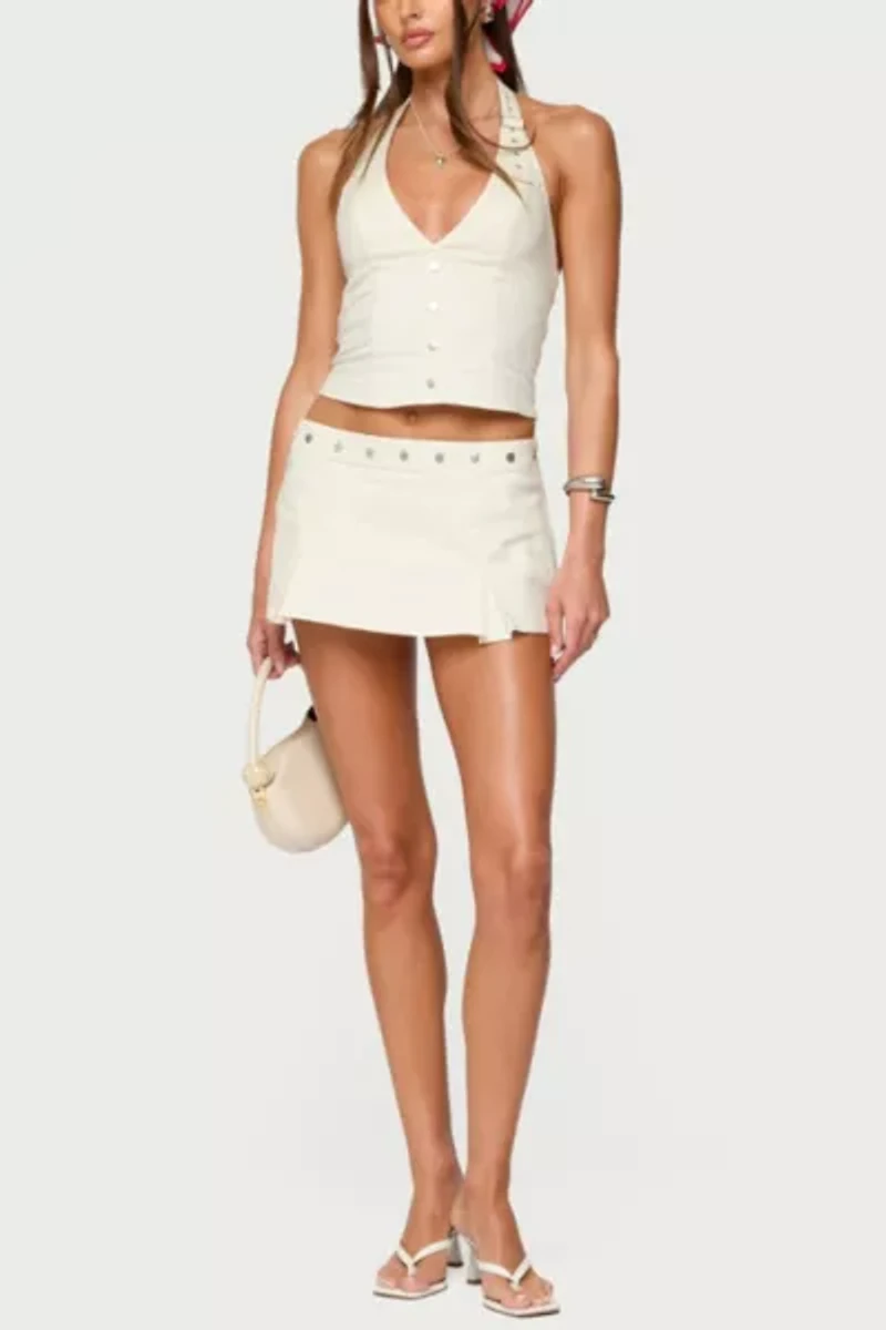 Edikted Keli Buckle Halter Top