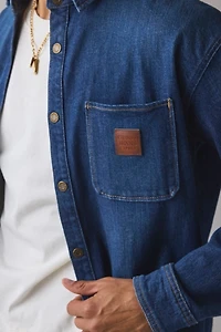 GUESS JEANS Oversized Crop Denim Shirt