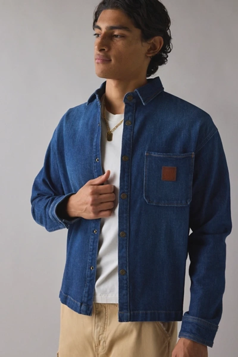 GUESS JEANS Oversized Crop Denim Shirt