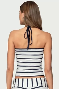 Edikted Lorenza Striped Halter Top
