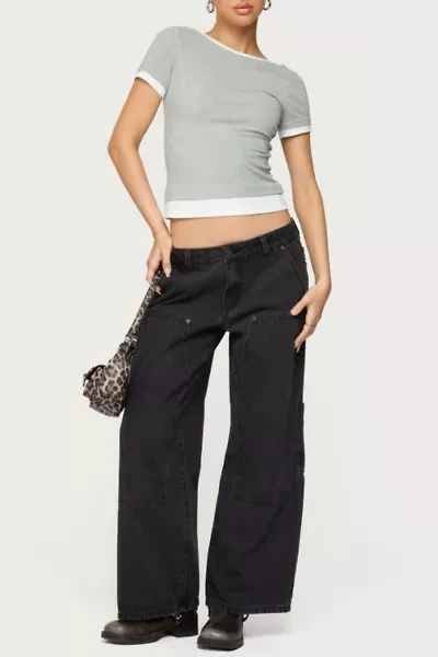 Edikted Julietta Contrast Layered T Shirt