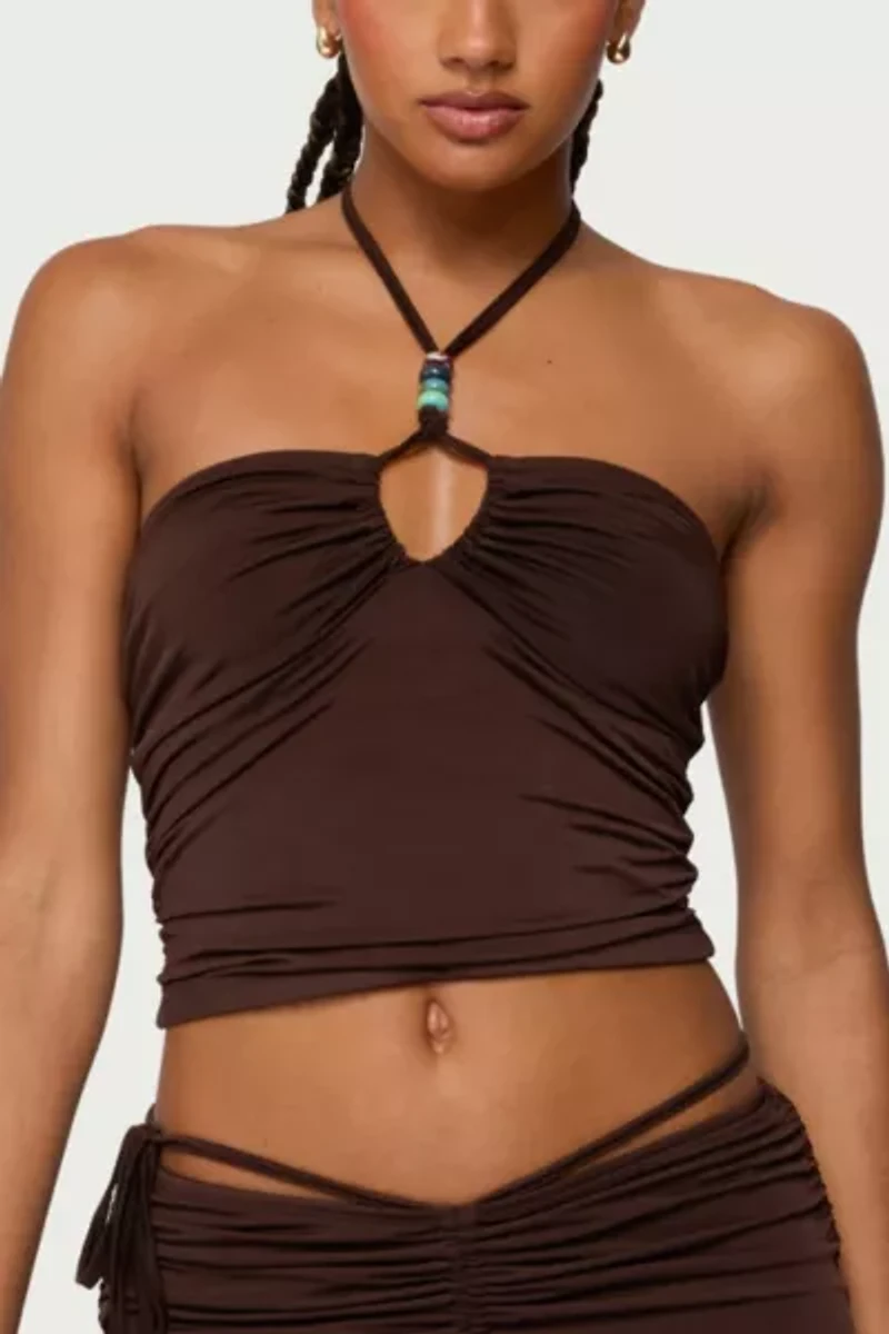 Edikted Koda Bead Halter Top