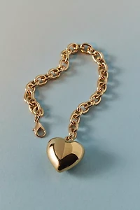 Puffy Heart Charm Bracelet