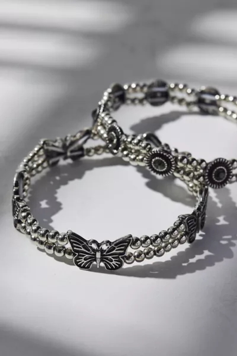 Marisol Butterfly Stretchy Bracelet Set