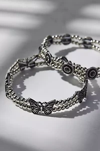 Marisol Butterfly Stretchy Bracelet Set