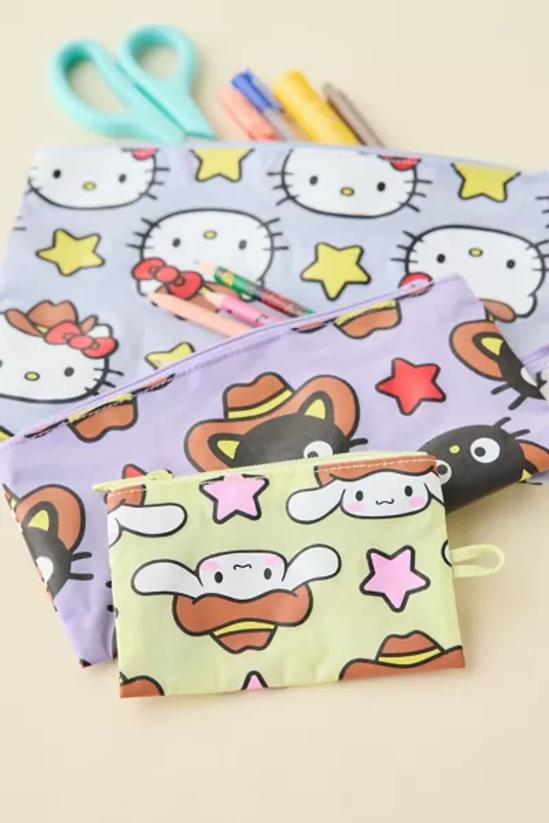 BAGGU X Hello Kitty And Friends Flat Pouch Set