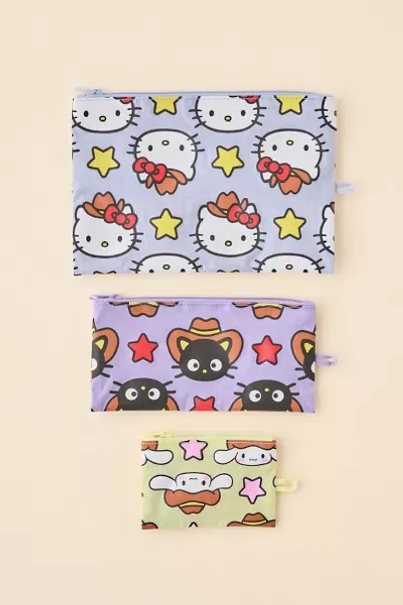 BAGGU X Hello Kitty And Friends Flat Pouch Set