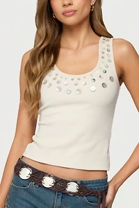 Edikted Beach Babe Scoop Tank Top