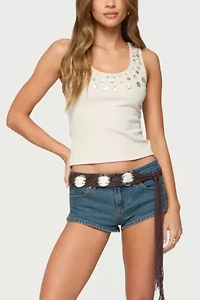 Edikted Beach Babe Scoop Tank Top