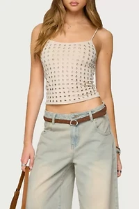 Edikted Vallie Grommet Tank Top