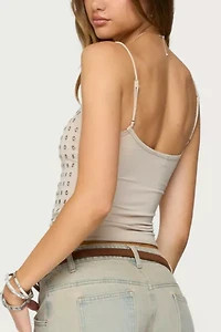 Edikted Vallie Grommet Tank Top