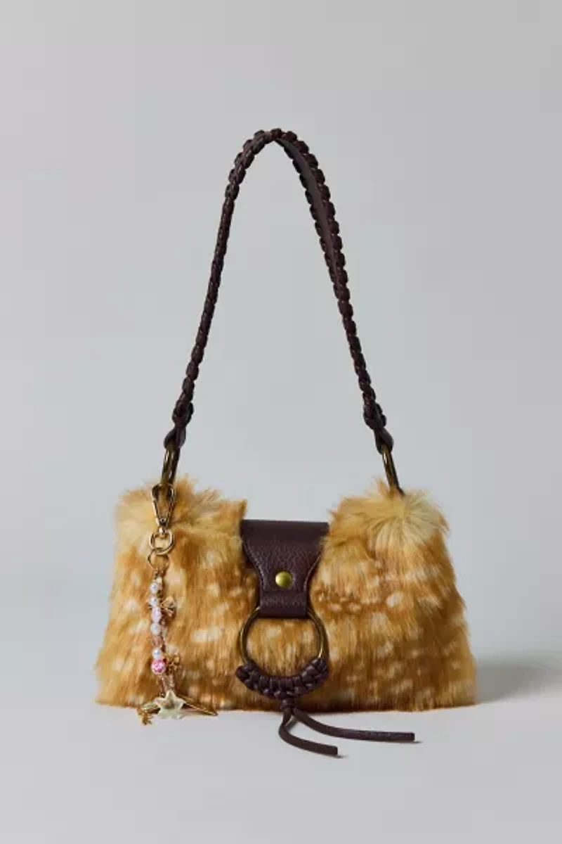 Silence + Noise Yasmin Faux Fur Shoulder Bag
