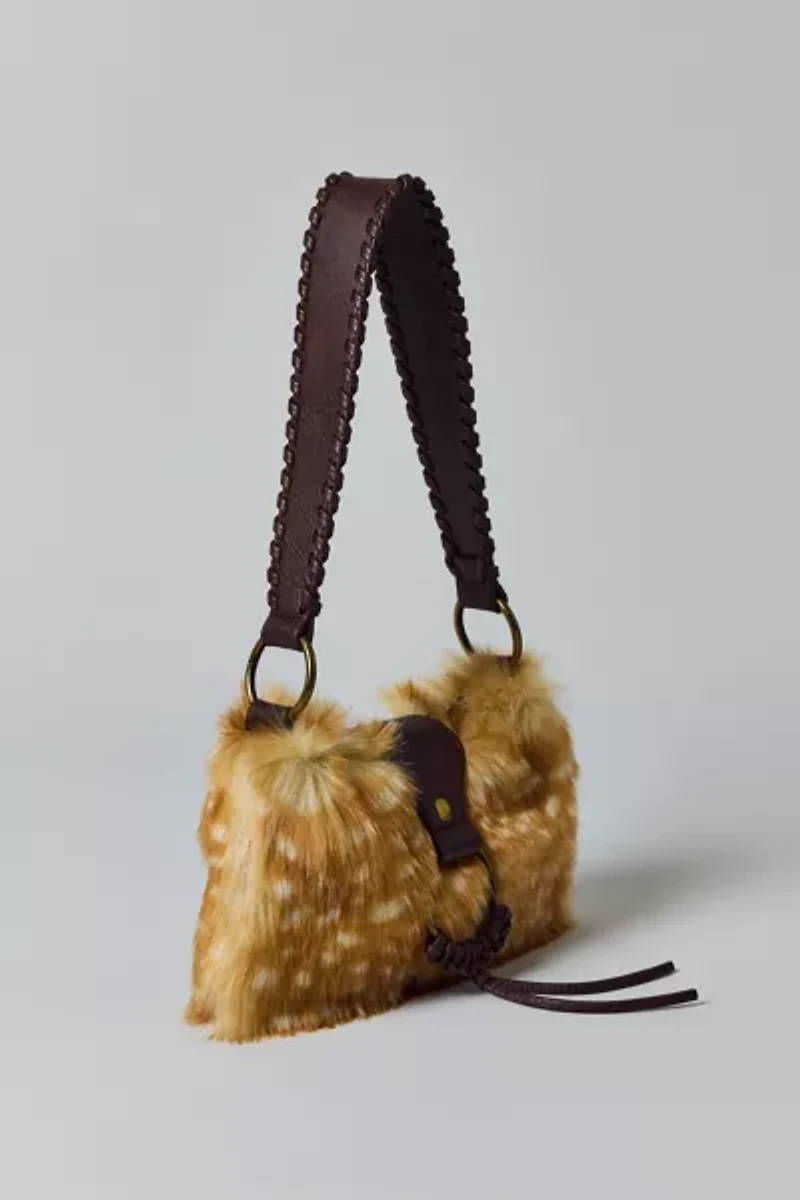 Silence + Noise Yasmin Faux Fur Shoulder Bag