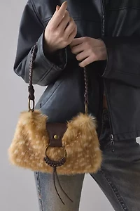Silence + Noise Yasmin Faux Fur Shoulder Bag