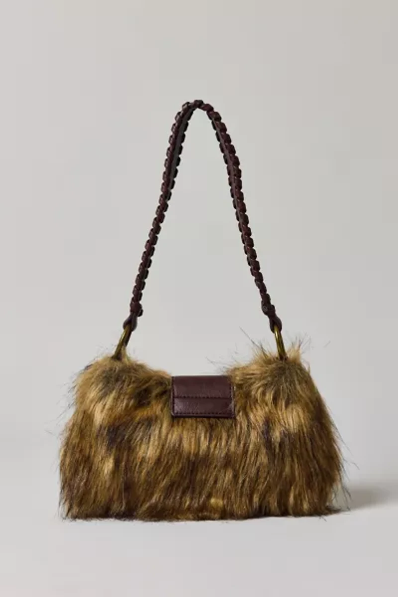 Silence + Noise Yasmin Faux Fur Shoulder Bag