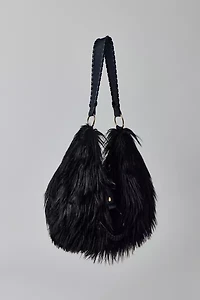 Silence + Noise Yasmin Faux Fur Hobo Bag